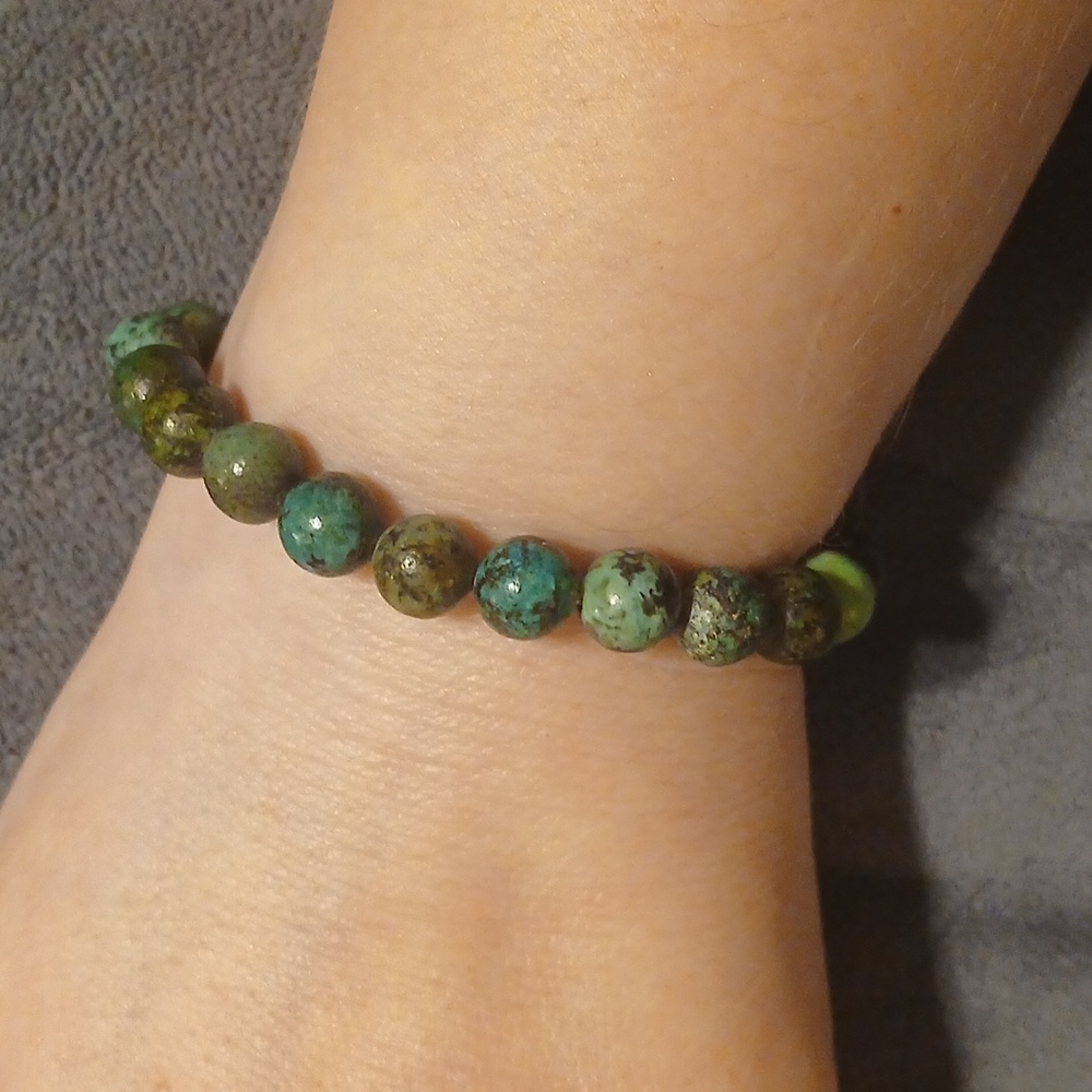 Green Teal Stone Bracelet
